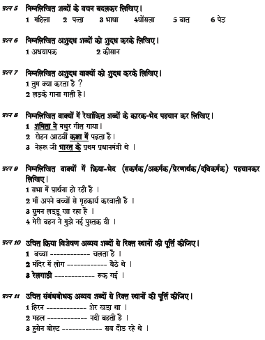 CBSE Class 7 Hindi Question Paper Set 3 Solved